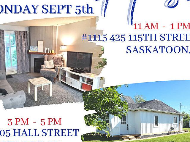 Open House! Monday Sept 5th In Saskatoon, Sk