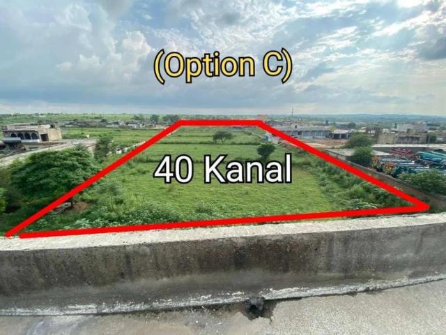 Open land for rent on main gt road, rawat, tchok for marqee Islamabad Highway ID 35143