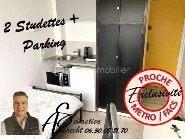 OPPORTUNITE 79 900 = 2 STUDIOS + PARKING = RENTA NET 10%