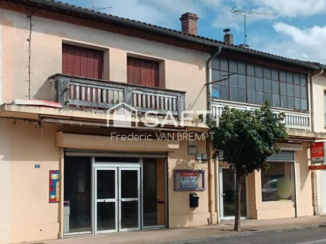 Opportunité rare au coeur de Reyniès – Maison avec fort potentiel + local commercial