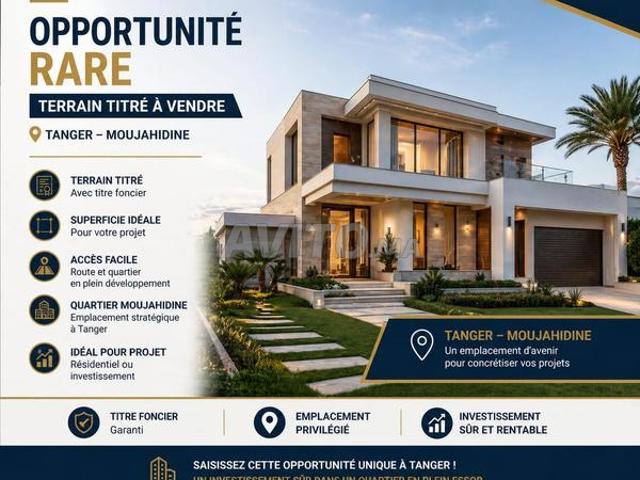 Opportunité rare Terrain titré à vendre Moujahidin