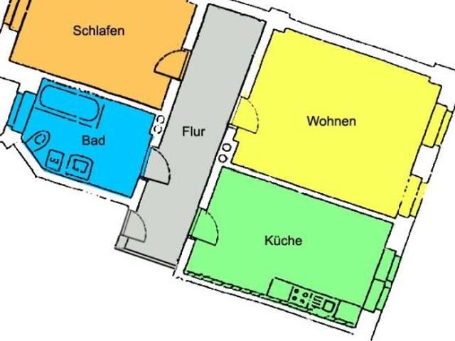 Optimal geschnittene Dachwohnung mit Blick, großer Küche und Tageslichtbad!