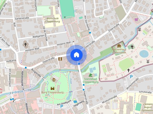 Optimale Wohnlage im Zentrum: Gemütliche Dachg.whg. mit Balkon u. PKW Stellplatz!