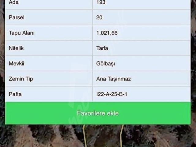 ORMANA CEPHE 2B Sİ OLAN 1 DÖNÜM FIRSAT FİYATLI TARLA