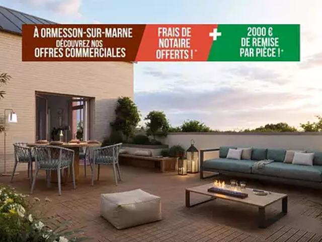 Ormesson sur Marne 94490 Programme neuf appartement neuf à vendre t4 HQE