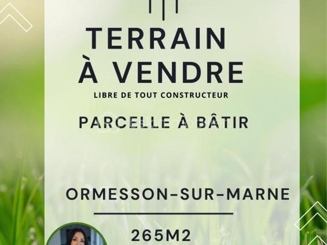 Ormesson sur Marne Vente Terrain 94