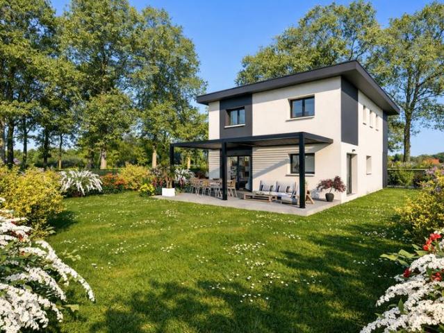 ORNEX 01210, VILLA INDIVIDUELLE 141m2, 4 CHAMBRES, JARDIN ET