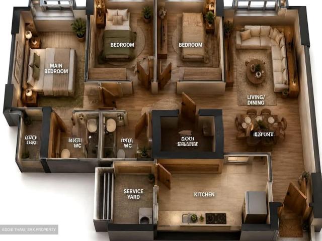Orchid Spring @ Yishun. HDB 4 Rooms
