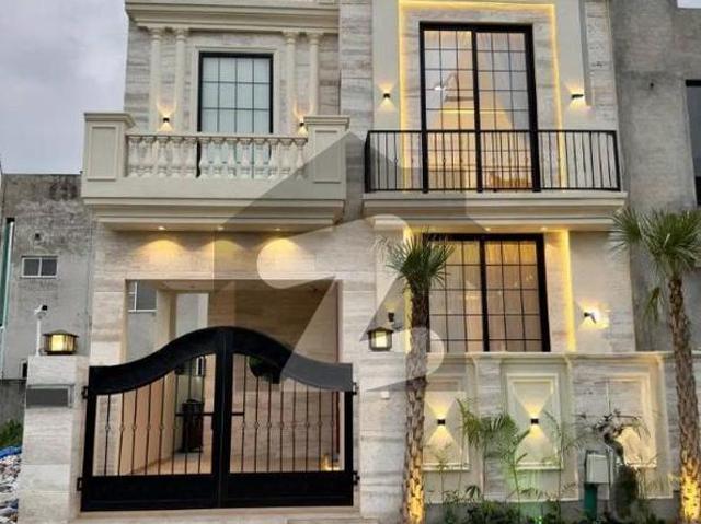 Orignal price and pics ultra luxury 5 marla classic villa designer house prime location in dha lahore dha 9 town