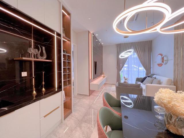 Own Stay FREE Kitchen Cabinet 2 Carpark Seaview Condo Melaka Town