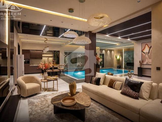 Owner needy 1 kanal brand new ultra modern bungalow for sale with swimming pool for sale in dha phase 7
