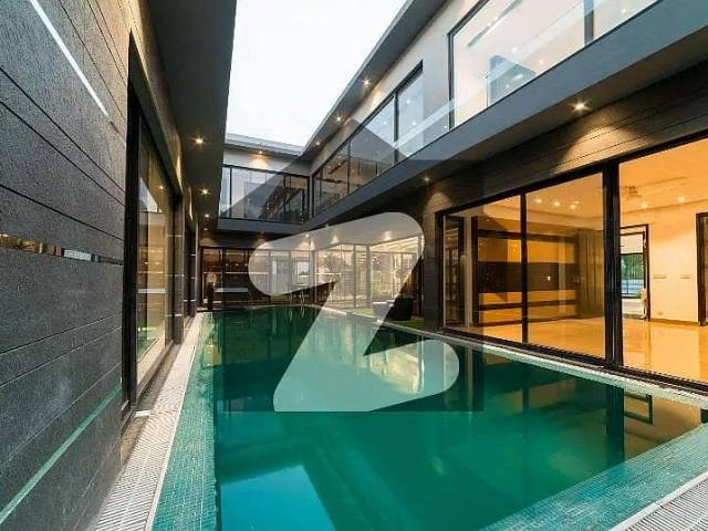 Owner needy 26 marla italian style ultra modern bungalow with swiiming pool and huge lawn for sale in dha phase 8 near to park