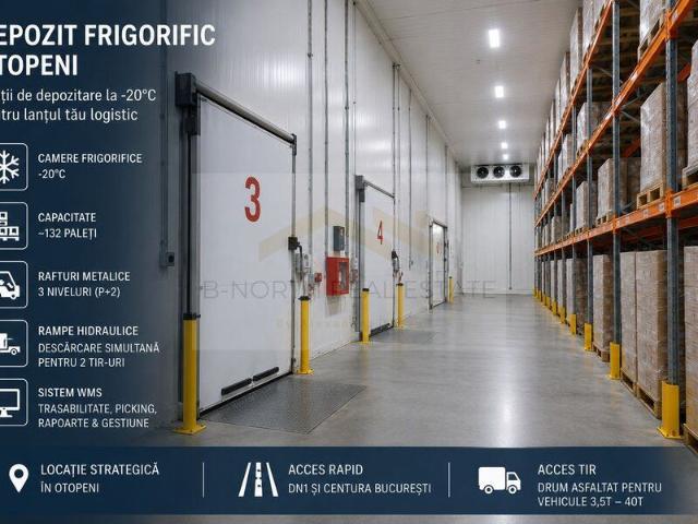 Otopeni Depozitare frigorifica Acces rapid DN1 si Centura | Camere 20°C
