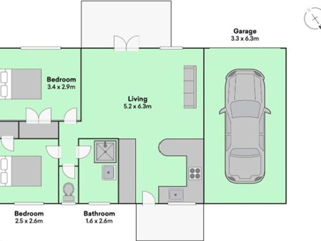 otara, 2 bedrooms