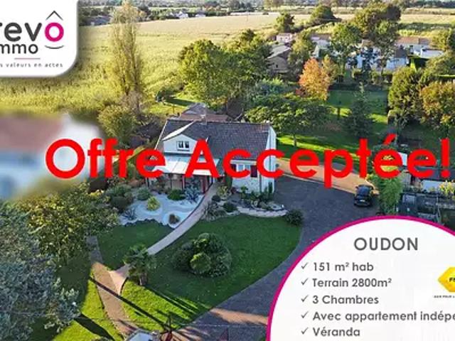 Oudon 44521 Achat / Vente maison 7 pièces t7 au dernier étage terrasse