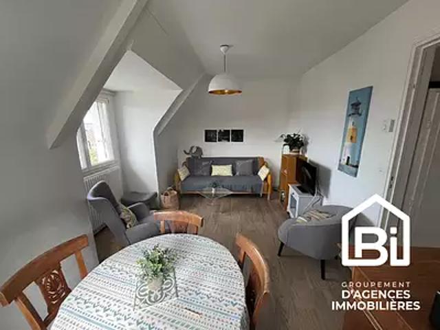 Ouistreham 14150 Achat / Vente appartement 3 pièces t3 au dernier étage cave