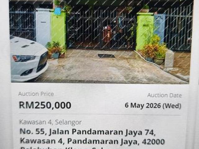 Pandamaran Jaya Lelong Unit For Sale