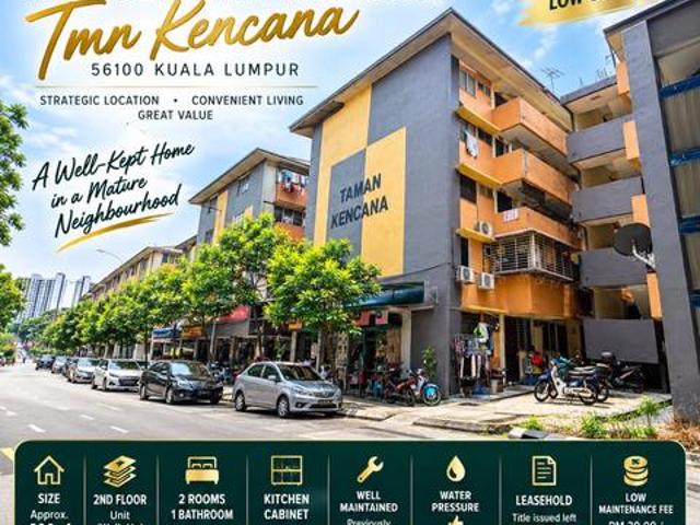 Pandan Indah Taman Kencana Low Cost Flat 2nd Floor Fully Renovated