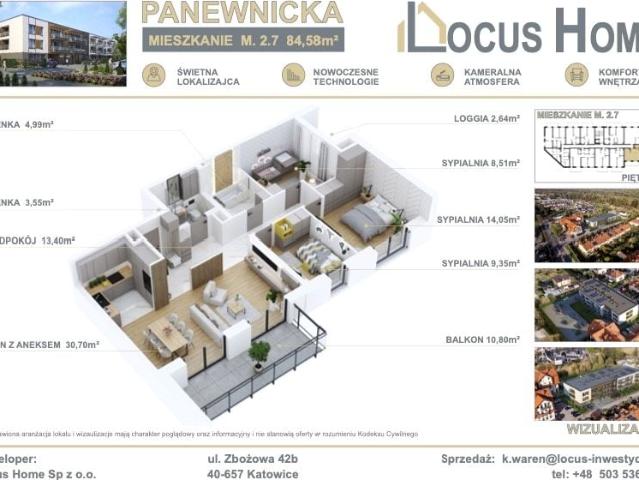Panewnicka 85 m², Katowice