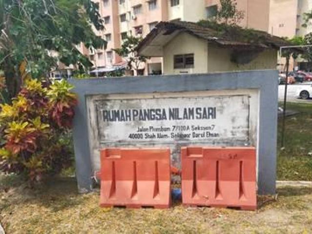 Pangsapuri Nilam Sari Shah Alam Seksyen 7 Freehold Best Condition