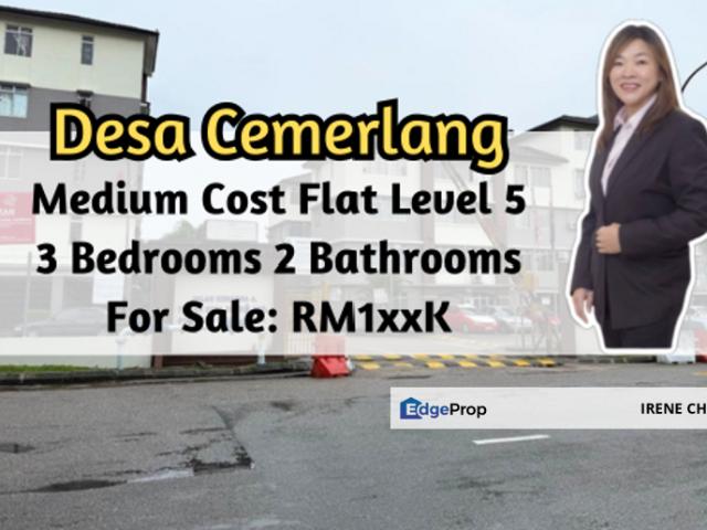 Pangsapuri Orkid Desa Cemerlang, Medium Cost Flat, 3 Bedroom, Level 5