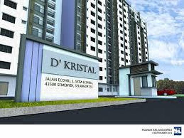 Pangsapuri DKristal 810sqft Setia Ecohill Semenyih Below Market