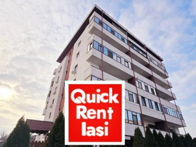 Pacurari Alpha Bank bloc nou apartament 1 camera modern de inchiriat 43mp