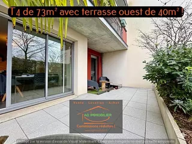 Pacé 35740 Achat / Vente appartement 4 pièces t4 terrasse parking