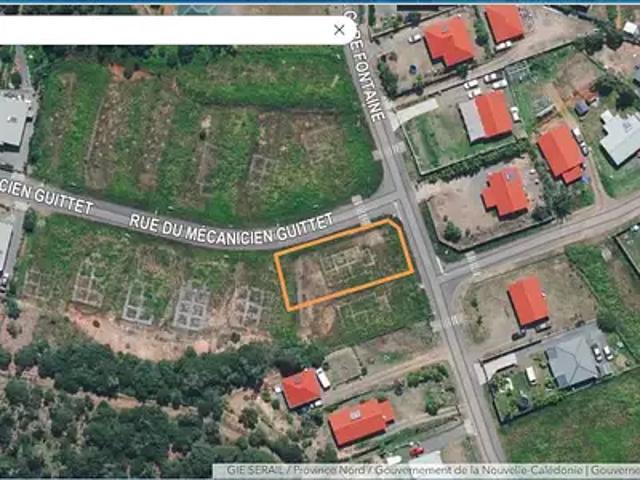 Païta 98889 Achat / Vente terrain