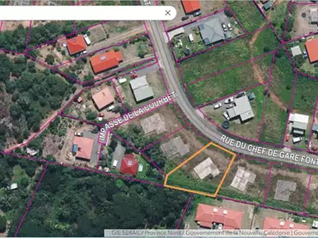 Païta 98889 Achat / Vente terrain