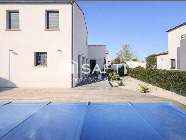 Palau del vidre 66, belle villa, 4 faces, stationnement, piscine, appartement t2