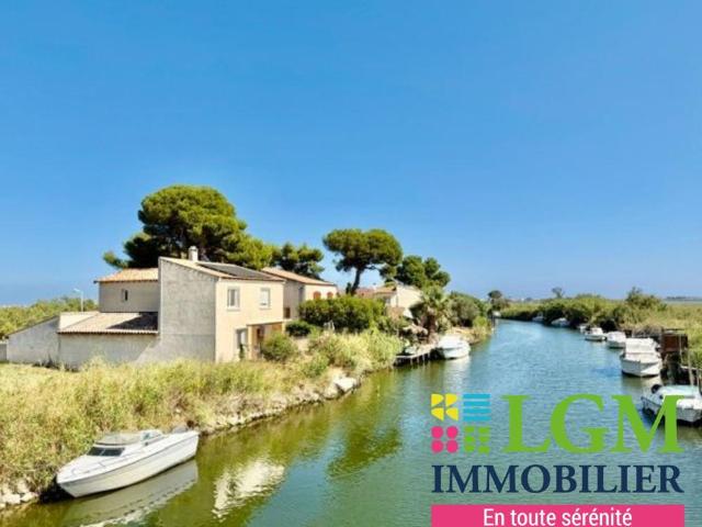 PALAVAS LES PREMIERES CABANES: MAISON T4 de 120 m² Habitables, avec Garage, sur 360 m² de Parcelle