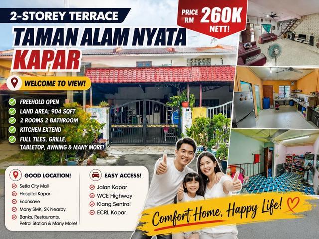 PALING MURAH2Storey Terrace Taman Alam Nyata Kapar