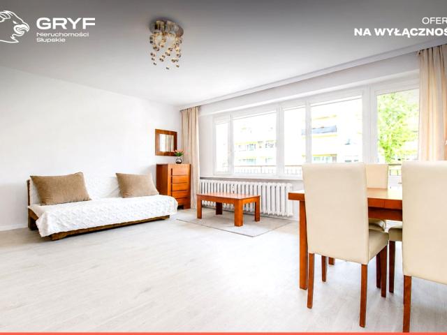 Parter|2 pokoje|duży balkon ul. Dmowskiego, Słupsk, Niepodległości