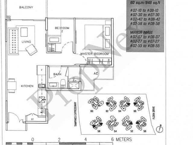 Parc Olympia Condominium For Sale, $870,000, 2 Bed 646 sqft $1,347.00 psf