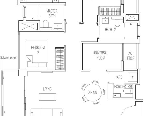Parc Life Executive Condominium For Sale, $1,600,000, 3 Bed 2 Bath 1,109 sqft $1,443.00 psf