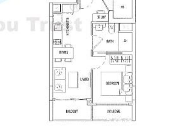 Parc Rosewood Condominium For Sale, $678,000, 1 Bed 1 Bath 431 sqft $1,573.00 psf