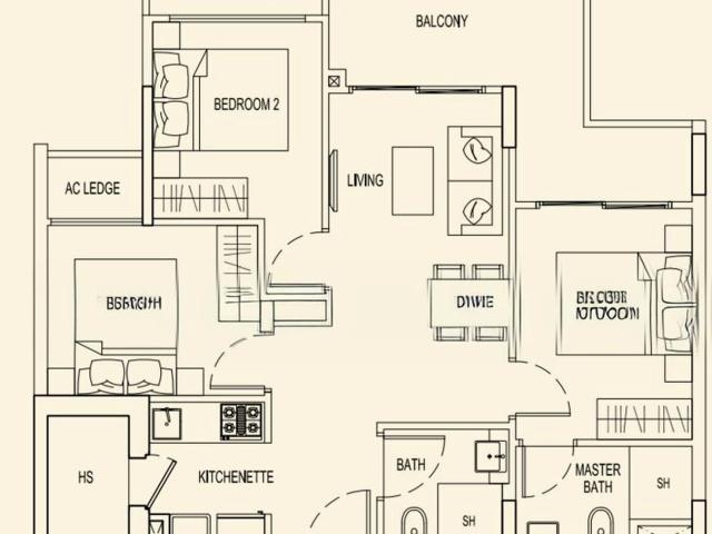 Parc Rosewood D25, Condominium