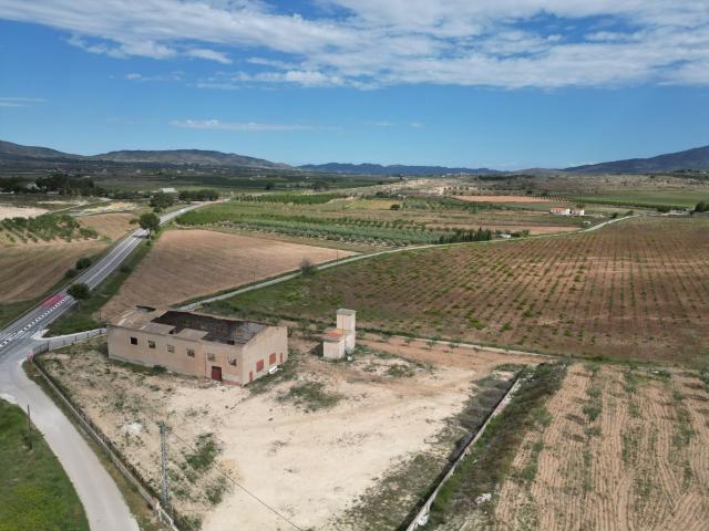 Parcela agrícola con gran nave y potencial en Pinoso Alican. 442m² Pinoso