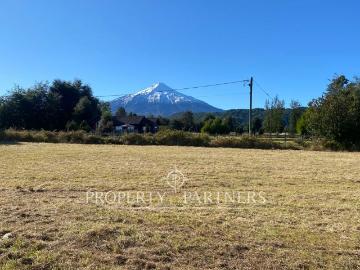 Parcela con hermosa vista al volcán