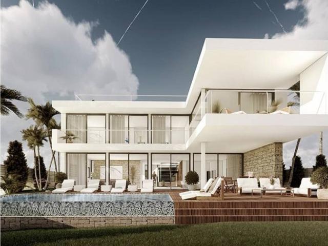 Parcela con licencia y proyecto y casa terminada con vistas al mar