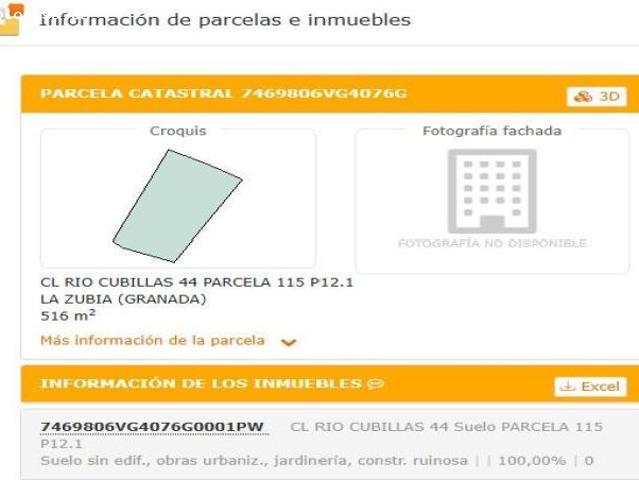 PARCELA DISPONIBLE EN LA ZUBIA!