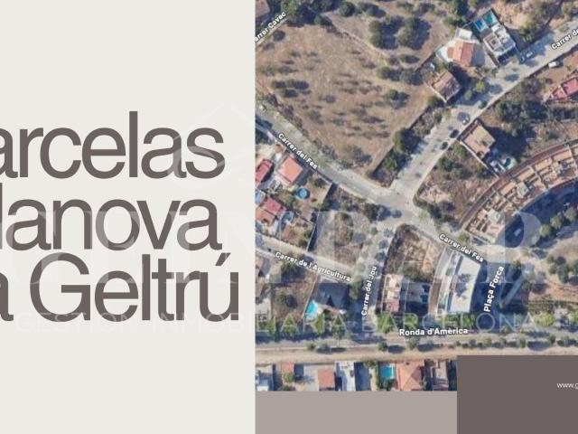 PARCELA EXCEPCIONAL DE 592 M2 EN VILANOVA I LA GELTRÚ