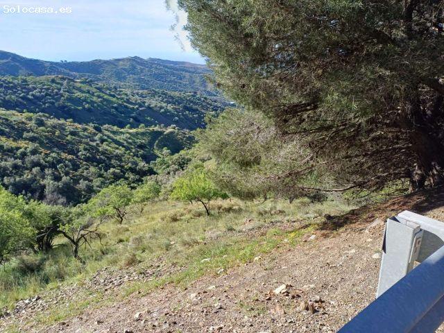 Parcela en moclinejo con vistas al mar y junto a la carretera