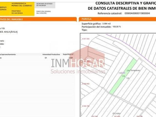 Parcela en Venta en La Alamedilla del Berrocal, Ávila