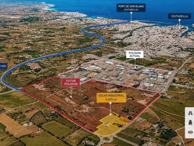 Parcela industrial estratégica en la futura ampliación del Polígono Industrial de Ciutadella