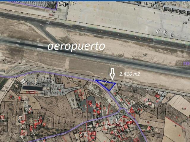 PARCELA RÚSTICA FRENTE AL AEROPUERTO ALICANTE ELCHE – UBICACIÓN EXCEPCIONAL