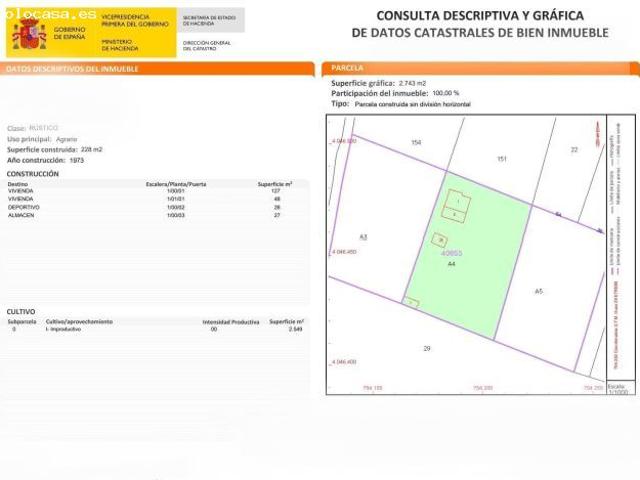PARCELA SEGREGADA TERRENO RUSTICO