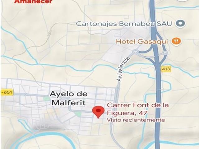 Parcela urbana en Aielo de Malferit
