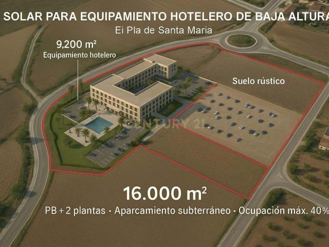 Parcela urbanizable de 16.000 m² junto a la C 37 – ideal para proyecto hotelero o terciario